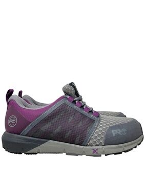 Timberland PRO Radius Gray Composite Safety Toe‎ Purple Work Shoes